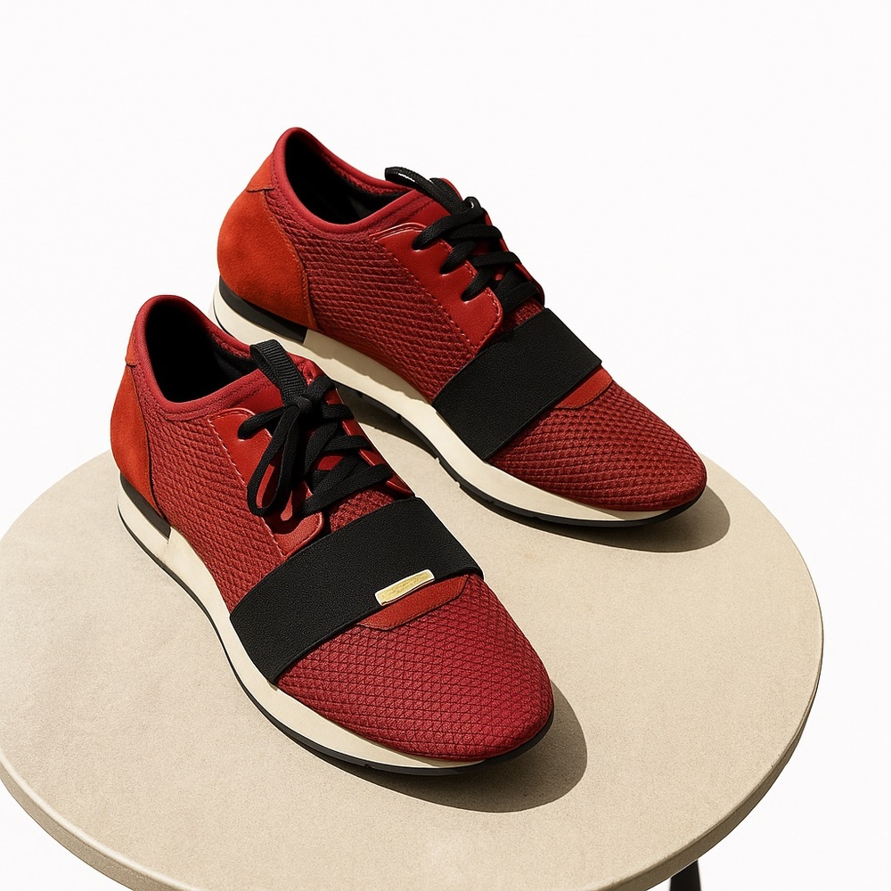 Balenciaga Rare Colorway Race Runner Sneakers Modern Athletic Design Men’s 8. - Picture 8 of 8
